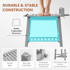 Bamboo Shower Benches for Inside Shower to Sit on, 2-Tier Shower Stool Waterproof with Arm, Heavy Duty Bathroom Bench with Storage Shelf and Shower Header Holder for Seniors, Disabled, Women, Gray