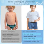 Washable Incontinence Underwear for Boys-Leakproof Training Pants for Kids, Absorbent Bedwetting Nighttime Underwear