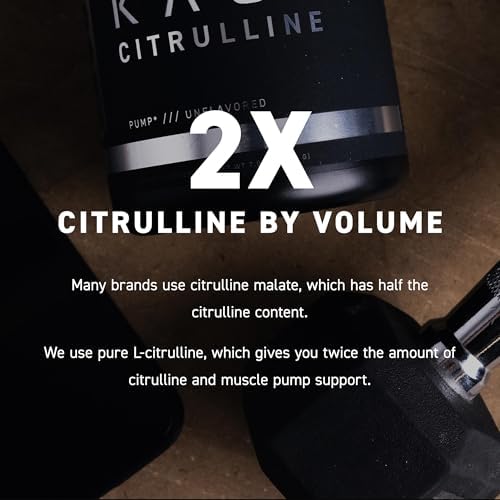 Kaged L-Citrulline Powder | Unflavored | Enhanced Pumps | Improve Muscle Vascularity | Nitric Oxide Booster | Supplements for Men & Women | 100 Servings