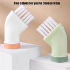 Multi-use Cleaning Brush Can Be Connected to Mineral Water Bottle, Multi-Purpose Bottle Gap Cleaning Brush (2*White)