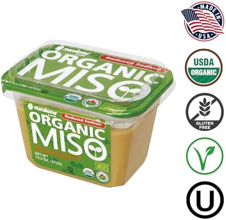 Marukome Organic Broth, Reduced Sodium Miso Paste, 13.2 OZ