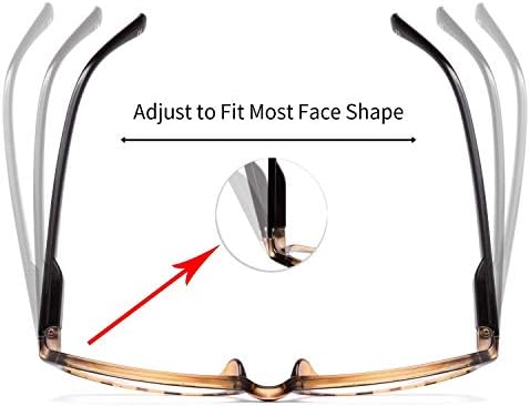 IVNUOYI 6 Pack Reading Glasses Blue Light Blocking with Spring Hinges,Colors Lightweight Readers for Women,Anti Glare UV Computer Eyeglasses 2.0