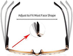 IVNUOYI 6 Pack Reading Glasses Blue Light Blocking with Spring Hinges,Colors Lightweight Readers for Women,Anti Glare UV Computer Eyeglasses 2.0