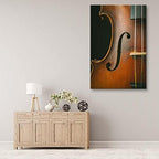 Violin Canvas Wall Art Print, Violin Artwork, Violin Poster