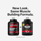Muscletech Whey Protein Powder (Milk Chocolate, 4 Pound) - Nitro-Tech Ultimate Muscle Building Formula with Whey Protein Isolate - 30g of Protein, 3g of Creatine & 6.8g of BCAA - Packaging May Vary