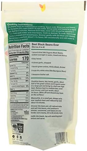 365 by Whole Foods Market, Organic Black Beans, 16 Ounce (Pack of 2)
