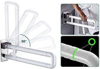 Bath Handle Towel Rail Handle Grab Bars Collapsible Safety Rail Handrails Support Anti Slip Aid Handrail for Elder Bathroom Arm Towel Rail