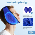 Hilph Face Ice Pack Wisdom Teech Ice Pack Head Wrap for Facial Oral Surgery Pain Relief for TMJ, Jaw Ice Wrap with 4 Hot Cold Gel Packs Reusable for Tooth Extraction & Teeth Removed, Tonsil Blue