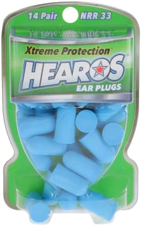 HEAROS Xtreme Ear plugs - Best In Class Noise Cancelling Disposable Foam Earplugs With NRR 33 Hearing Protection, 14 pairs