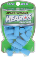 HEAROS Xtreme Ear plugs - Best In Class Noise Cancelling Disposable Foam Earplugs With NRR 33 Hearing Protection, 14 pairs