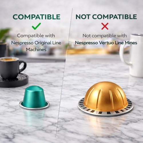 ROSSO CAFFÈ 120 Espresso Coffee Pods for Nespresso Original Machines, Premium Capsules, Variety Value Pack 6 Flavors, Rich Breakfast to Intense Roasts