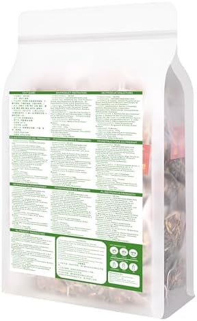 Plant Gift 50 Cups Herbal Three Clear Tea Bag (草本三清茶 CAO BEN SAN QING CHA) 8.81oz (10g*25bags/250G) Barley, Licorice, Mulberry Leaf, Dandelion, Natural Mixed Herbal Combination of Floral Tea