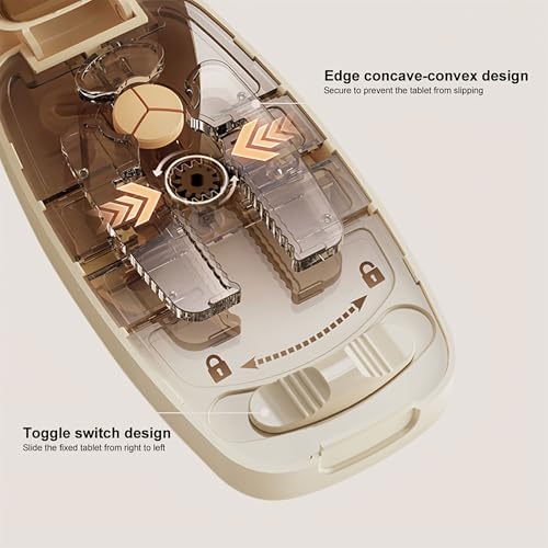 1PC Multi-Size Adjustable Pill Cutter - Portable Tablet Splitter for Precise Quarter, Third & Half Cuts, Travel-Friendly Medication Divider for Daily Dosage Needs(White)