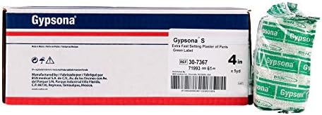 BSN Medical 30-7367 GYPSONA S Bandages and Splints, Extra Fast Setting, 4" x 5 yd. Size (Pack of 12)