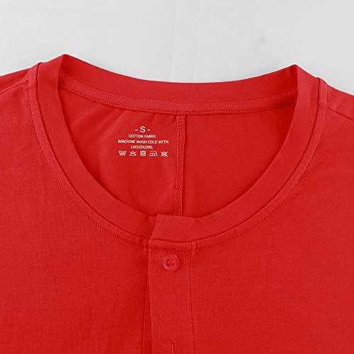 Mens Short Sleeve Onesie Henley Jumpsuit Pajamas Stretchy Cotton One Piece Garment