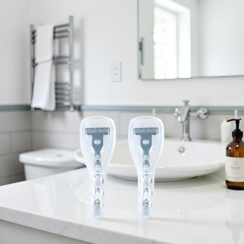 2Pcs Transparent Portable Travel Men Manual Razor Protector Plastic Box Cover Container Storage Shaver Holder Protector Case Organizer,Electric Shavers, Men's Electric Shaver Accessories