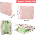Abeillo Sanitary Napkin Storage Bags 3Pcs Menstrual Cup Pouches Nursing Pad Holder Tampon Bags Portable Period Bag Feminine Pouch for Girls