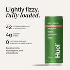 Huel Daily Greens Ready-to-Drink | Peach Hibiscus Superfood Greens | 91 Vitamins, Minerals, and Wholefood-Sourced Ingredients | Adaptogens, Antioxidants, Gut-Friendly Probiotics | 12 Fl Oz, 12 Pk