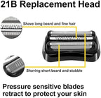 2 Packs 21B Series 3 Electric Shaver Replacement Head Compatible with Series 3 Foil Shaver Replacement Heads 21b 3010s, 3040s,5409,etc for Braun Part 21b