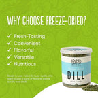 Super Garden Freeze Dried Dill | 100% Natural Seasoning | No Artificial Additives | Freeze Dried Spices | Bursting Flavour Space and Astronaut Herbs | Perfect for Cooking, Soups, and Dips | 0.71oz