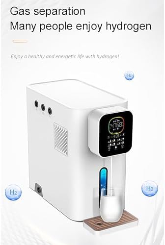 Hydrogen Water Machine, High Concentration H2 Generator, Portable Hydrogen Inhalation Machine, Alkaline Water Ionizer with PEM Tech, Smart LED Display 1500ml/min
