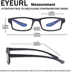 EYEURL 2-Pack Reading Glasses for Women Men Neck Hanging Blue Light Blocking Glasses With Spring Hinge Computer Readers