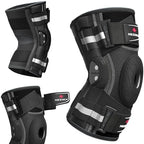 NEENCA Professional Knee Brace for Knee Pain, Hinged Knee Support with Patented X-Strap Fixing System, Medical for Pain Relief, Arthritis, Meniscus Tear, ACL, PCL, MCL, Runner, Sport -FSA/HSA Eligible