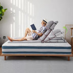 Electric Lifting Bed Backrest, Portable Medical Pillow Lifter with Remote Control, Folding Guardrail, Long Mat, 661lbs Capacity, 2-80° Adjustable Back Rest for Bed Sitting (Gray)