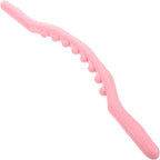 FRCOLOR Portable Muscle Roller Stick for Deep Tissue Body and Leg Massage, Manual Foot and Back Massager Tool for Athletes and Fitness, Pink