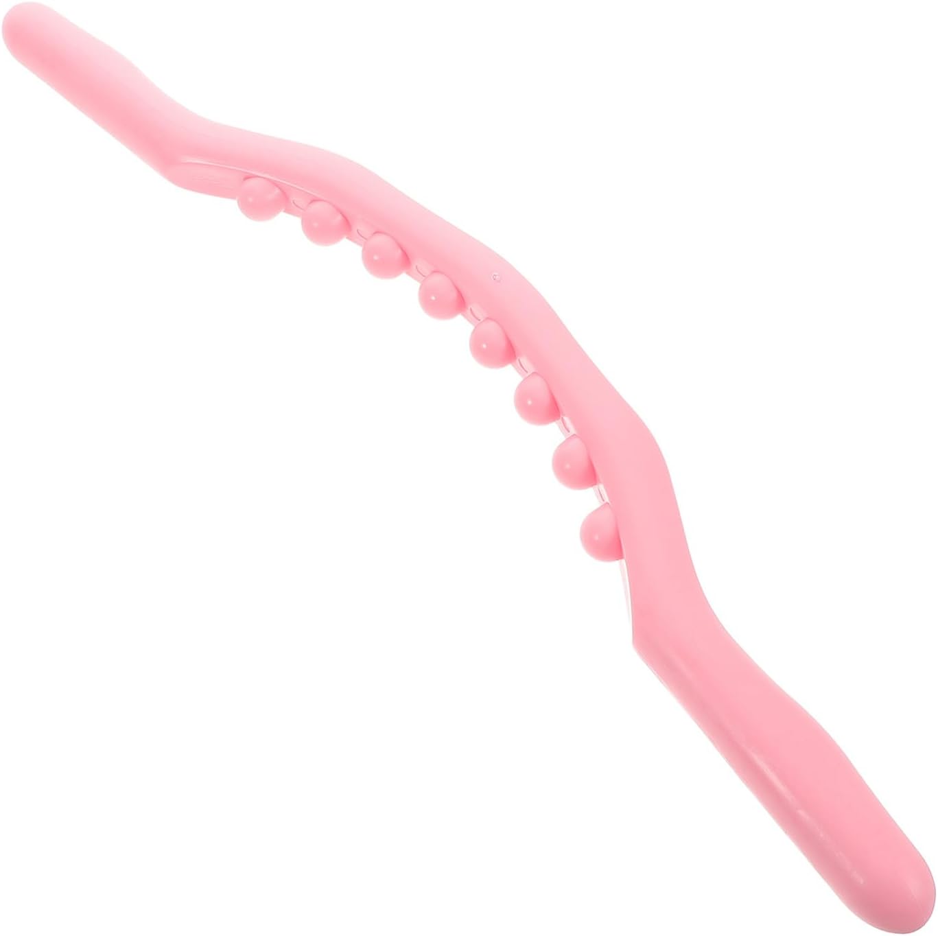 FRCOLOR Portable Muscle Roller Stick for Deep Tissue Body and Leg Massage, Manual Foot and Back Massager Tool for Athletes and Fitness, Pink