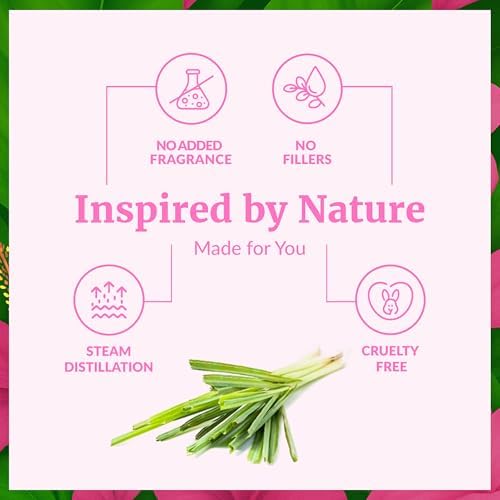 SVA Palmarosa Essential Oil – 4 Fl Oz – 100% Natural Palmarosa Oil - for Diffuser, Hair Care, Face, Skin Care, Aromatherapy, Scalp and Body Massage, Soap and Candle Making – with Dropper