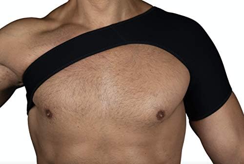 PRO 11 WELLBEING- Adjustable Neoprene Shoulder Support For Left And Right Shoulder For Frozen Shoulder, Sprains, Dislocated Shoulder And Other Shoulder Injuries (Large)