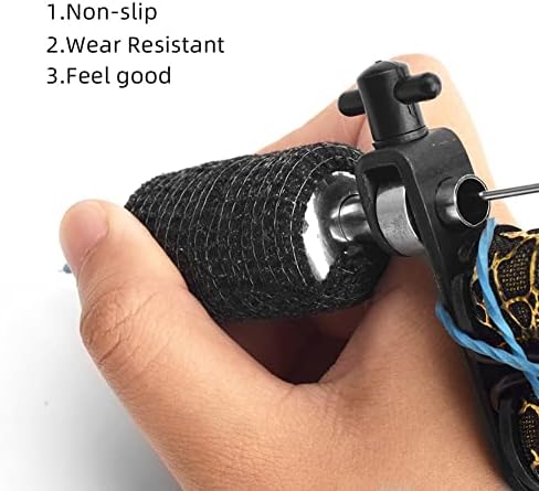 ZJchao Tube Bandage, Elastic Self Adhesive Wrap for Grip and Wrist Support, Non Stick Skin and Clothing, Good Breathability, with Sweat Absorption, for Badminton Basketball Elbow Pads (Black)