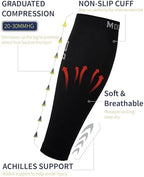 Modetro Sports Calf Compression Sleeves - Leg Sleeves for Men and Women - Shin Splint Relief Support Brace Running Flights