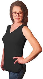 Women’s Tank Tops V Neck Basic Solid Color Casual Flowy Summer Sleeveless