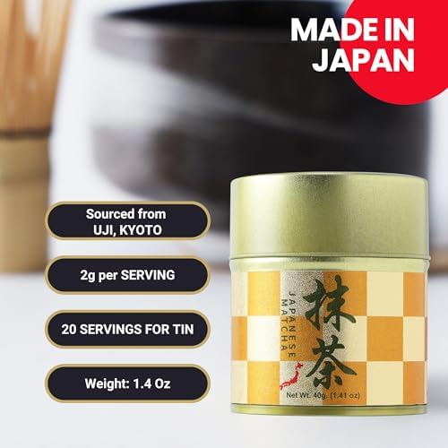Matcharl Kyoto Uji Matcha Powder - Japanese ceremonial grade Kyoto Uji First Harvest Stone-Milled Green Tea (40g / 1.4oz) - GOLD -
