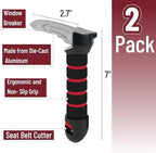 Bates- Car Door Handle for Elderly, 2 Pack, Car Assist Handle for Elderly, Red