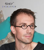Eyekepper Oval Round Reading Glasses Women Men Small Vintage Reader Eyeglasses Mini with Spring Hinges