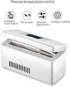 gernie Insulin Cooler Case, Rechargeable Portable Diabetic Cooler Box Mini Drug Refrigerator with LCD Display Mini Medicine Refrigerator, 2-3 Pen Diabetic Box for Car, Travel, Home