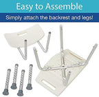 Homecraft Tall Shower Stool, Nonslip Bath Seat, Adjustable Lightweight Shower Stool for Safe Showering and Bathing, Bathtub Bench for Disabled, Elderly, Handicapped, Independent Daily Living Tool