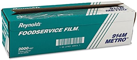 Reynolds Wrap 914M Metro Light-Duty PVC Film Roll w/Cutter Box, 18" x 2000ft, Clear