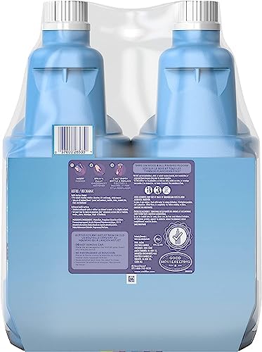 Swiffer WetJet Floor and Hardwood Multi-Surface Cleaner Solution Refills, Open Window Fresh Scent, 1.25L (Pack of 2)