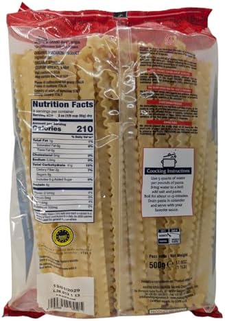 Pastai Gragnanesi Mafaldine Pasta di Gragnano I.G.P. – Organic Bronze Italian Pasta, Reginette Shape, Premium Pasta Imported from Italy – 17.6 oz (500g) – Pack of 5
