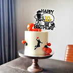 Tivurcia Basketball Happy 10th Birthday Cake Topper, Cheers to 10 Years Cake Decor, Sport Theme Tenth Birthday Party Event Decoration Supplies for Girl Kids
