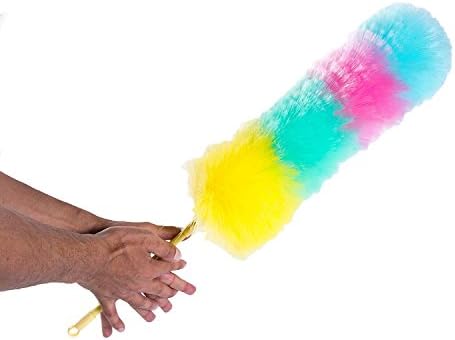 Kitchen + Home Large Static Duster - 27" Inch Electrostatic Feather Duster attracts dust Like a Magnet! - Assorted Colors Will Ship