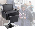 Salon Barber Booster Seat Cushion for Hair Cutting Salon Leather Pads, Boat Booster seat Cushion, Styling Chair Seat Booster, Barber Beauty Salon Spa Equipment Black