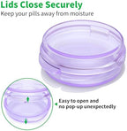 Small Pill Box, (4 Pack) Travel Pill Case Portable Daily Pill Organizer Mini Medicine Storage Container for Pocket Purse Cod Liver Oil Storage Box Earplug Case