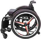 24 Inch Sports Wheelchair Rear Wheel, 24x1.75 Pneumatic Tire, Magnesium Alloy Wheel Hub, Wheelchair Replacement Wheel, Bearing: 12.7mm