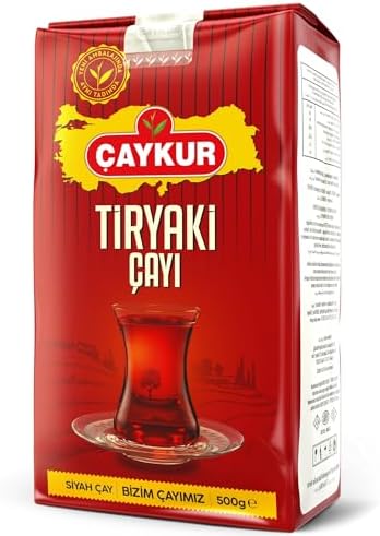 ÇAYKUR Tiryaki Turkish Black Tea, Strong Brew, Deep Reddish Color & Full-Bodied Flavor, High-Grown Tea Leaves, Loose Leaf Natural Tea 500g / 17.6 oz