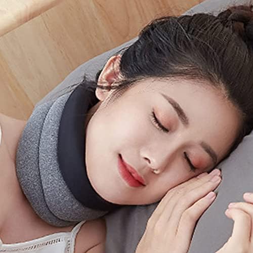 Adjustable Soft Foam Cervical Neck Brace Collar Support, Cervical Vertebra Traction Device Breathable Correction Neck Brace Fixing Strap Support Soft Neck Support